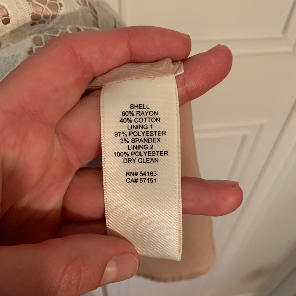 Eliza J Ivory Lace Fit And Flare Cocktail Dress Gem